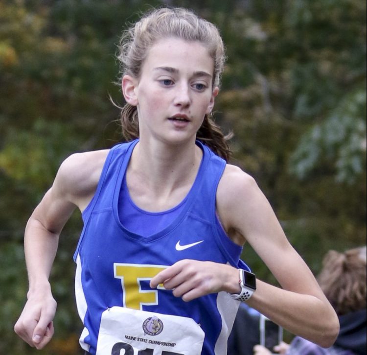 Sofie Matson of Falmouth is the Sunday Telegram runner of the year for a second straight season.