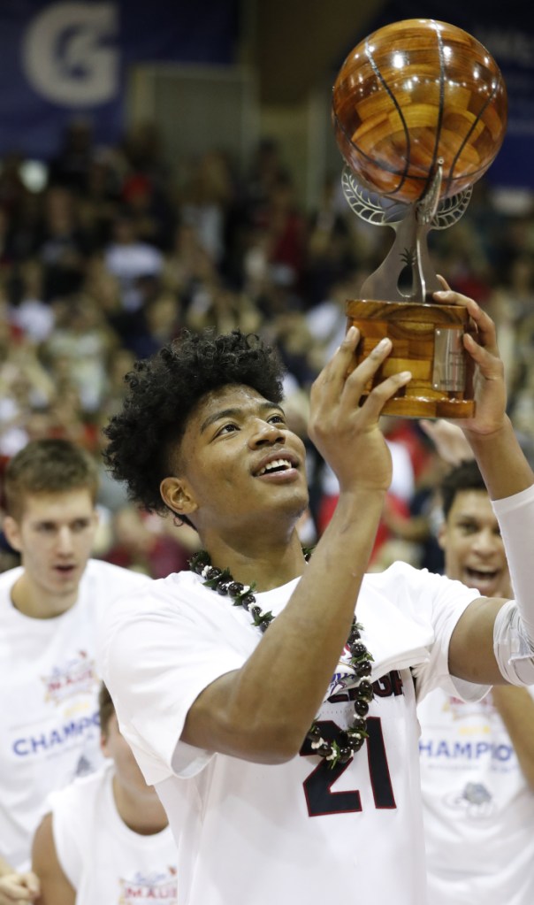 Rui Hachimura and Gonzaga did more than raise a trophy at the Maui Invitational. They vaulted past Duke into the No. 1 spot in the AP poll.