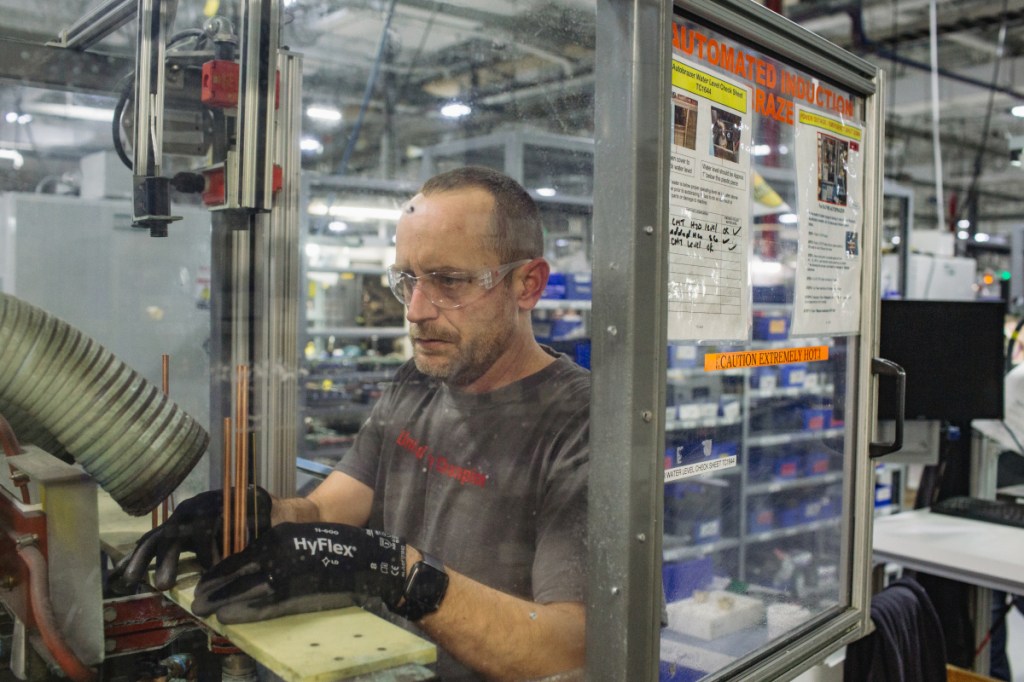 Kenneth Sawyer, of Newport, N.H., has been employed by Hanover-based Hypertherm for eight years and has been sober for 10. The company casts itself as 'recovery friendly.'