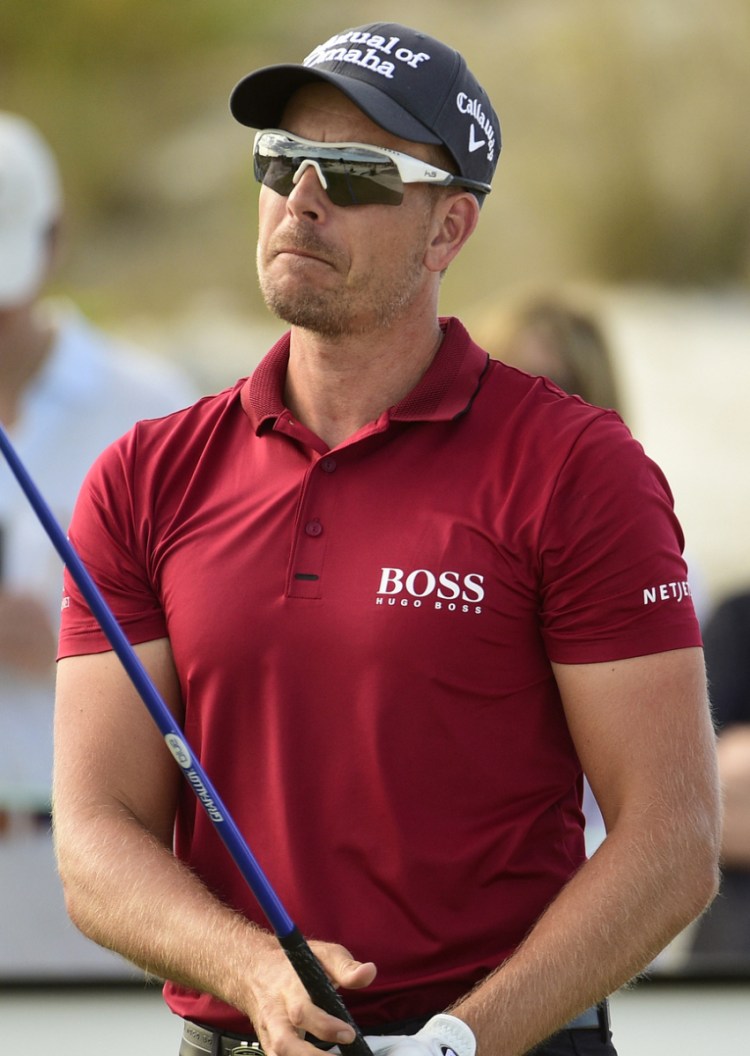 Sweden's Henrik Stenson shot a 4-under 68 on Thursday and is tied for third place in the Hero Challenge.