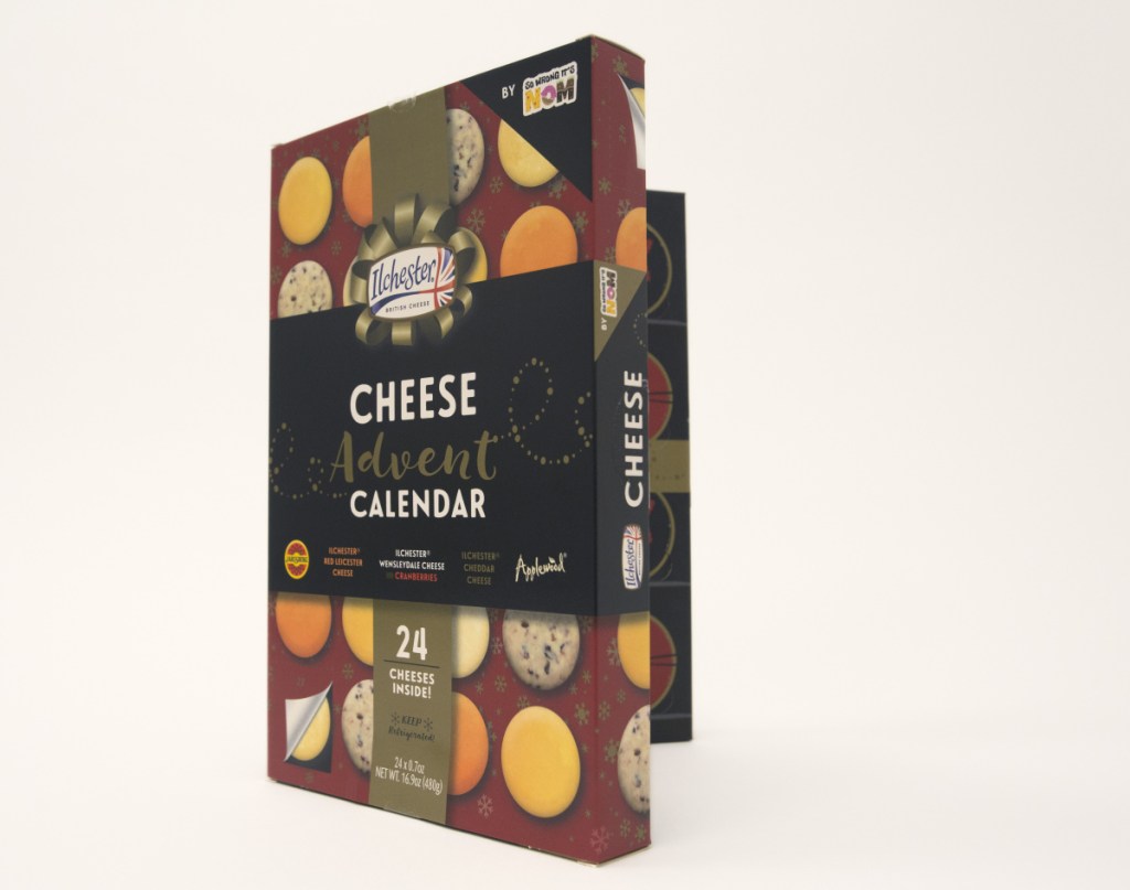 Newly available Advent calendars, like this one from England's Ilchester Cheese Co., are filled with treats adults might like.
