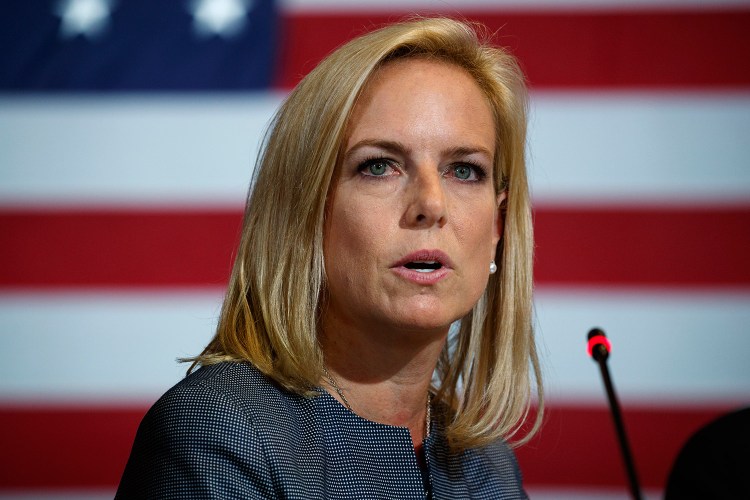 Secretary of Homeland Security Kirstjen Nielsen is expected to leave her job as soon as this week, two sources tell the Associated Press. 