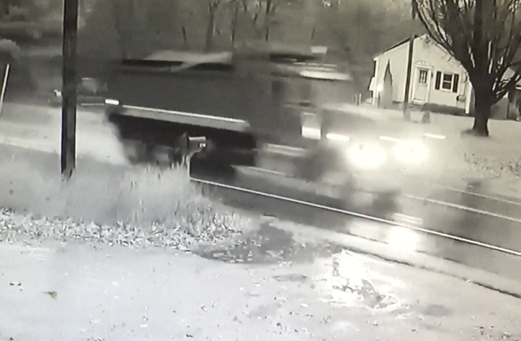 Police want to speak with the driver of this dump truck, who may have seen the fatal crash Nov. 13 on Route 115.