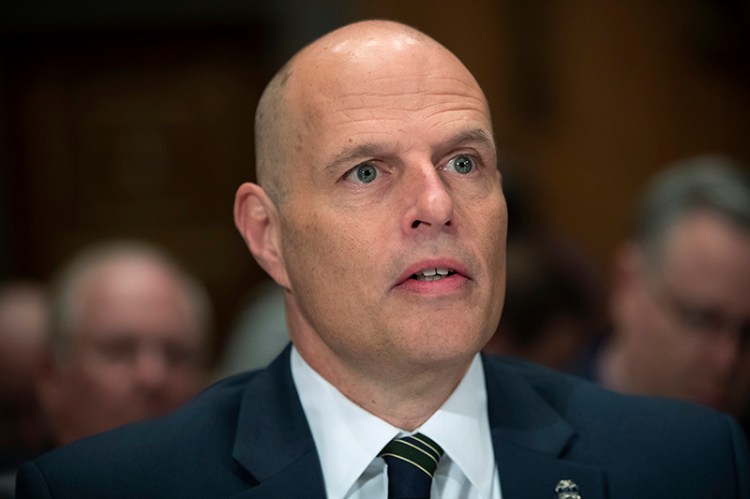 Ronald Vitiello, the nominee to become assistant secretary of Homeland Security for Immigration and Customs Enforcement, appears for his confirmation hearing before the Senate Homeland Security and Governmental Affairs Committee Committee on Nov. 15.