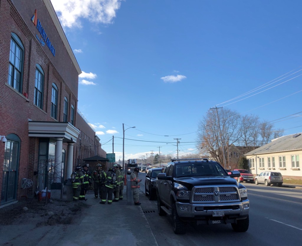 Firefighters from Waterville, Fairfield and Winslow responded to reports of a fire at the Huhtamaki paper product factory on Wednesday.