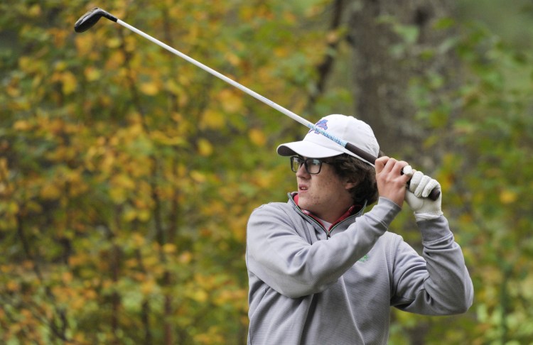 Caleb Manuel of Mt. Ararat was unbeaten all season, led his team to the state championship, then shot a 69 under less-than-perfect weather conditions to become the individual state champion this fall.