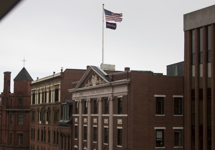 Real estate investor Fabian Friedland bought the group of Old Port buildings known as the Boyd Block in 2014 and joked then that he would be replacing the U.S. flag with a New York Yankees flag. (The joke fell flat.)