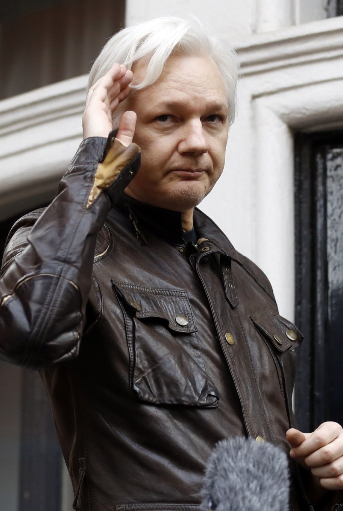 WikiLeaks founder Julian Assange has been holed up in Ecuador's embassy in London since 2012.
Associated Press / Frank Augstein