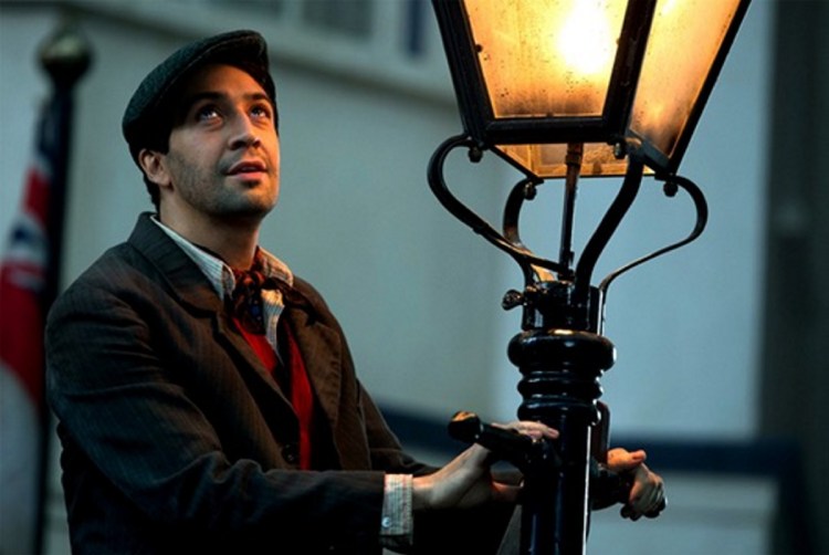 Lin-Manuel Miranda plays the lamplighter Jack.