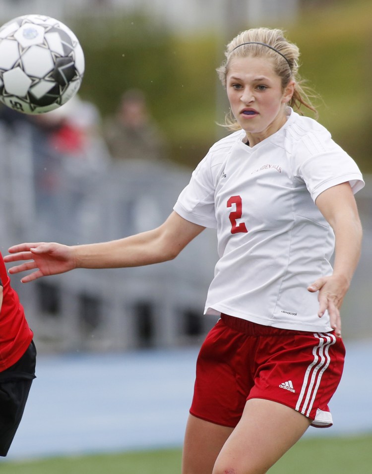 Kristina Kelly, who has led Camden Hills to three straight Class A girls' soccer championships, is 11th all-time in Maine girls' soccer scoring.