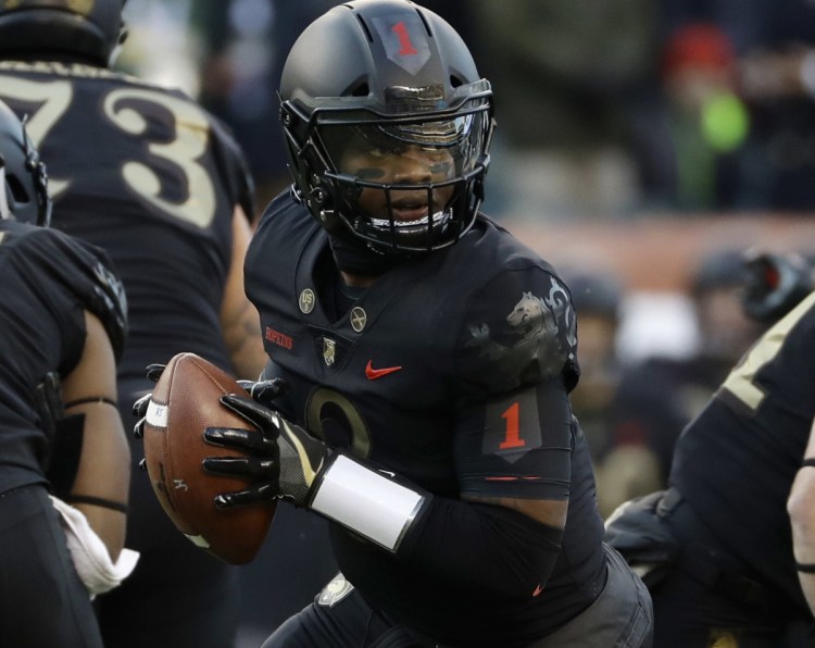 Kelvin Hopkins Jr. rushed for two touchdowns Saturday as Army defeated Navy 17-10 in their annual game at Philadelphia.