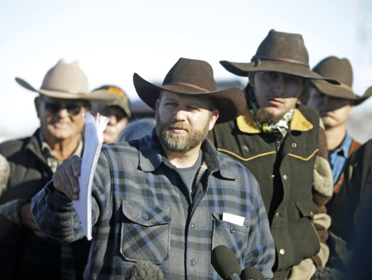 Though a figurehead of the anti-government sentiment, Ammon Bundy – shown during the armed takeover of an Oregon wildlife refuge in 2016 – says he never joined a movement and now empathizes with migrants.
