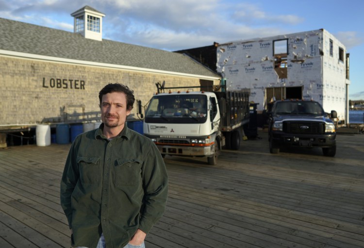 Luke Holden says he's excited about the collaborative nature between a working waterfront and what will be the latest addition to his chain of Maine-themed restaurants, planned to open next summer at the end of Portland Pier.