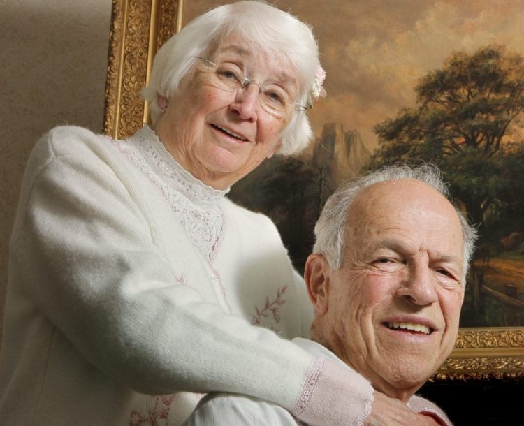 Barbara and Al Hawkes spend time together in 2012. They were married for 66 years and had two children, one of whom died in a car crash at age 21.