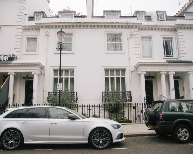 Zamira Hajiyeva lived in this $14.5 million townhouse in London's upscale Knightsbridge neighborhood. Hajiyeva's husband was convicted  in 2016 of embezzling money from a state-controlled bank in their native Azerbaijan.