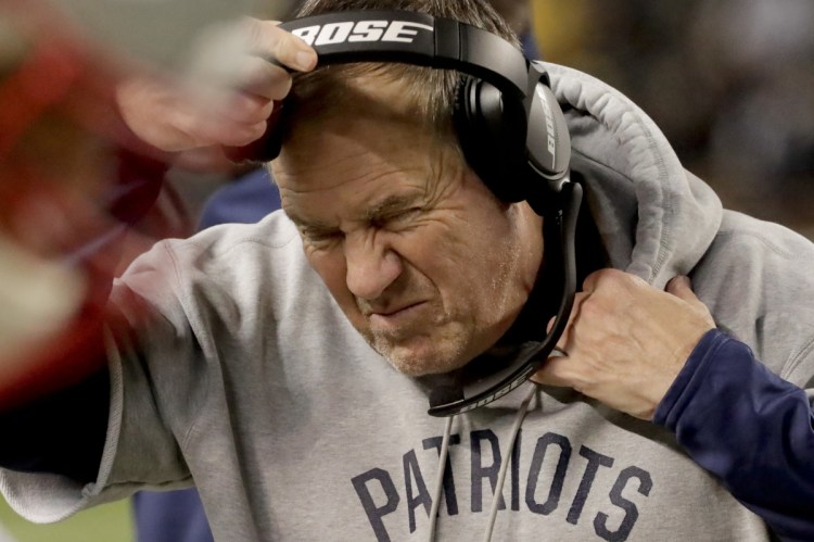 New England Coach Bill Belichick has taken some criticism lately as the Patriots have lost two straight games, both on the road.