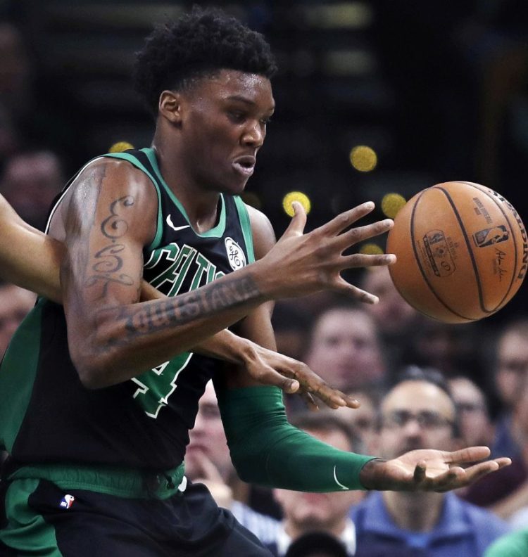 Robert Williams has recorded 16 blocked shots in his last five games since seeing his minutes start to increase, but Boston's rookie center is still learning when to be aggressive and when to hold his position.