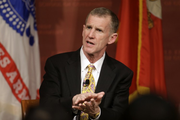 Retired Army Gen. Stanley McChrystal says that withdrawing up to half the 14,000 U.S. troops in Afghanistan reduces the incentive for the Taliban to negotiate a peace deal after more than 17 years of war. "I don't believe ISIS is defeated," he said.