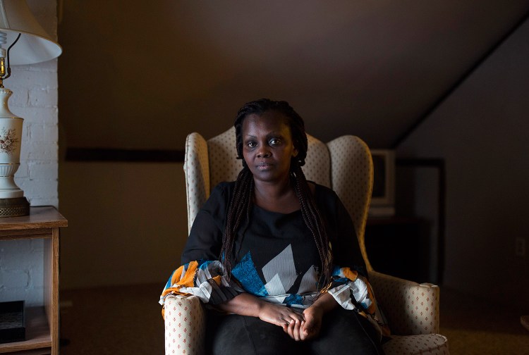 Claudine Mukarurangwa left behind her life behind in Rwanda to seek asylum in the United States. She was able to get a zero-interest loan for a security deposit for an apartment in Westbrook through a program from ProsperityME and Infinity Federal Credit Union.
