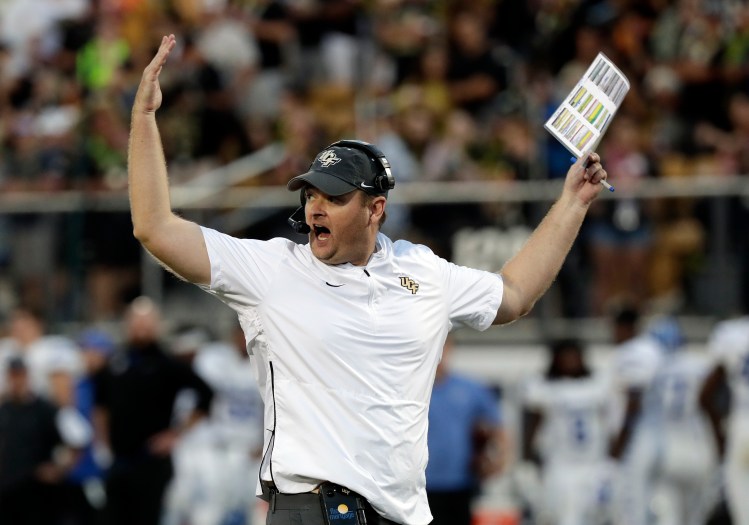 Josh Heupel's Central Florida team will try to cap an undefeated season in the Fiesta Bowl against LSU.