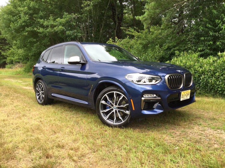 The BMW X3 M40i in Phytonic Blue. (Photo by Tim Plouff)