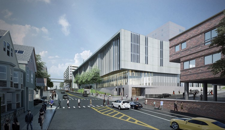 The third phase of Maine Medical Center's expansion calls for a 265,000-square-foot, six-story medical building at the current location of the hospital's Gilman Street staff parking garage.