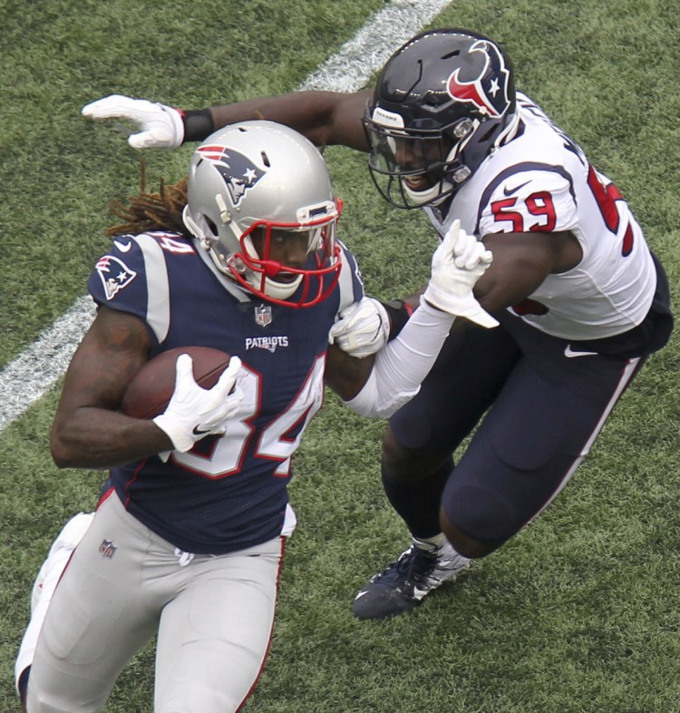 The Patriots opened their season with a 27-20 win over Houston, but the Texans won 11 of their last 13 games to claim the AFC South title, and another win Saturday against the Colts would send Houston back to New England.