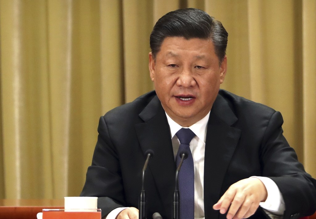 Chinese President Xi Jinping  declared Wednesday,
that Taiwan  will be unified with China.
Associated Press/Mark Schiefelbein