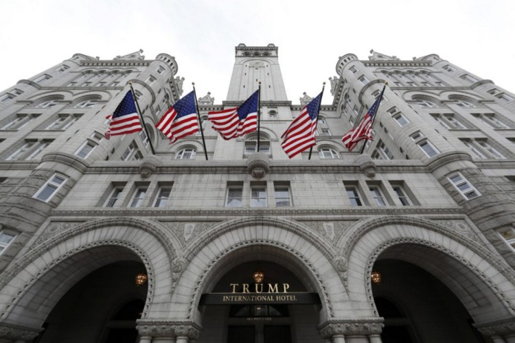 The Trump International Hotel in Washington, D.C., where Gov. Paul LePage stayed at least once in 2017.