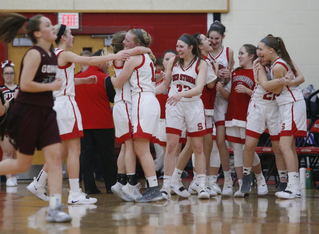 There was plenty to celebrate for Scarborough, including a second victory over Gorham this season and a 9-1 record in Class AA South.