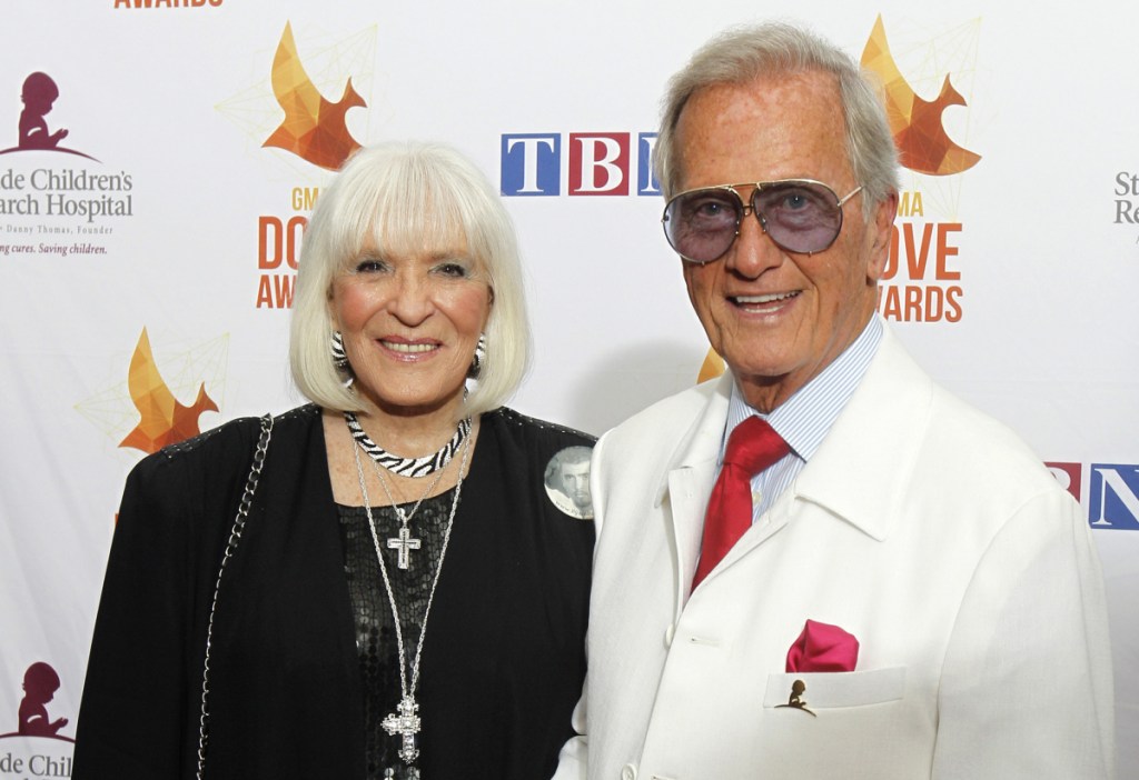 Singer Pat Boone and Shirley Boone dated in high school and then were married for 65 years. Shirley Boone helped to establish Mercy Corps, which has become an international charitable organization.