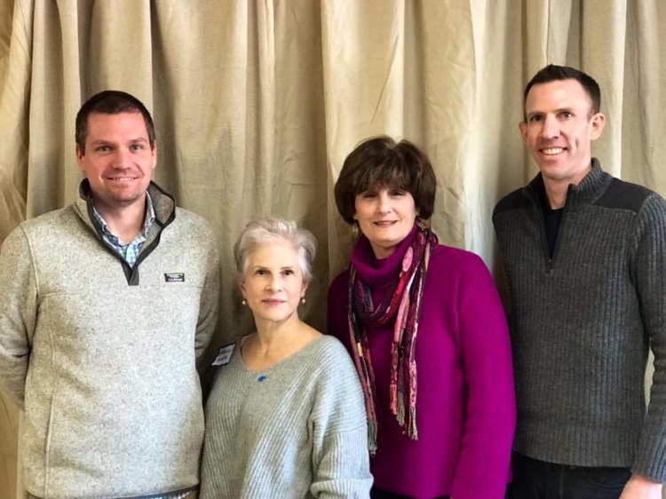 From left to right: Erik Gundersen, vice chair; Kathleen Marra, chair; outgoing Vice Chair Peggy Schaffer and outgoing Chair Phil Bartlett.