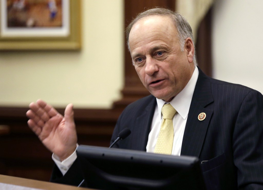 Rep. Steve King, R-Iowa, shown in 2014, has drawn criticism from members of his own party for his inflammatory remarks, mostly about race.
