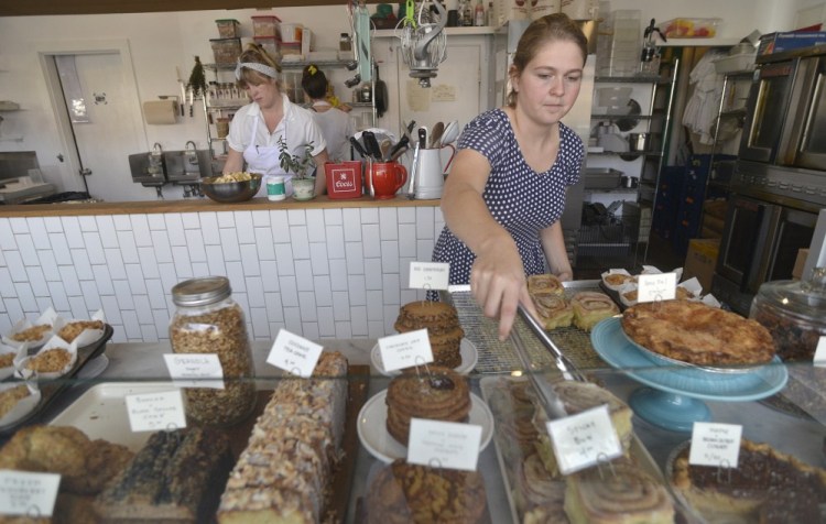 Tandem Bakery in Portland is best known for its treats and coffee, but also offers meat and veggie sandwiches.