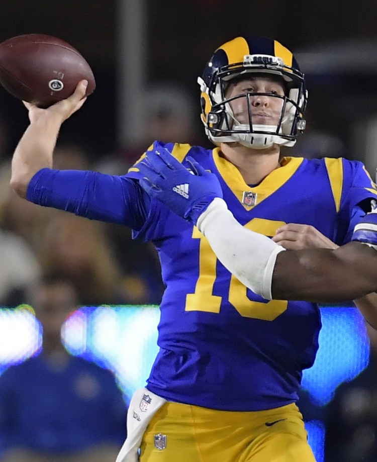 Rams QB Jared Goff is an eager learner, and was helped by Saints QB Drew Brees at last year's Pro Bowl.