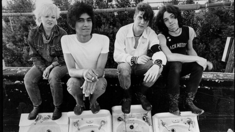 Germs, from left: Lorna Doom, Pat Smear, Darby Crash and Don Bolles. Doom, who played bass, was part of the posse of Hollywood punks who sparked a West Coast music movement in the 1970s.