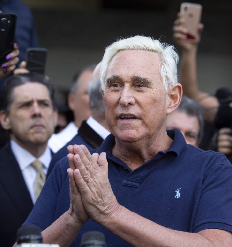 Roger Stone, a former adviser to President Trump, decried the use of force in the federal raid at his house Friday.