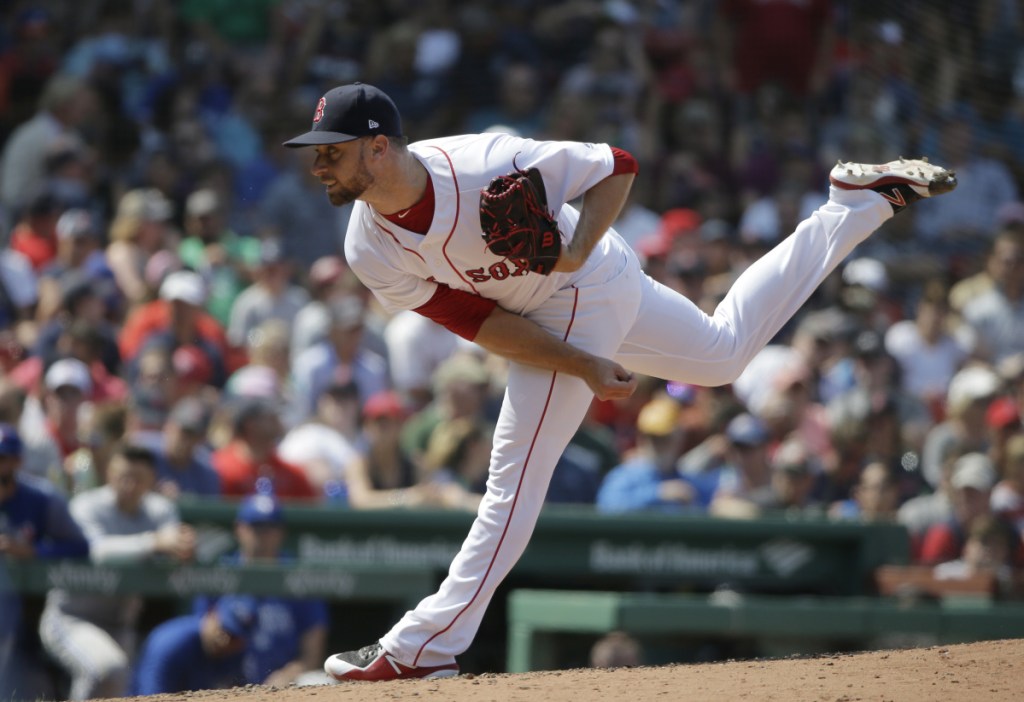 Tyler Thornburg hasn't been fully healthy since 2016, and in September needed a week to recover from each outing. But he said he's throwing at least five times a week now and hopes to earn a key spot in the Red Sox bullpen.
