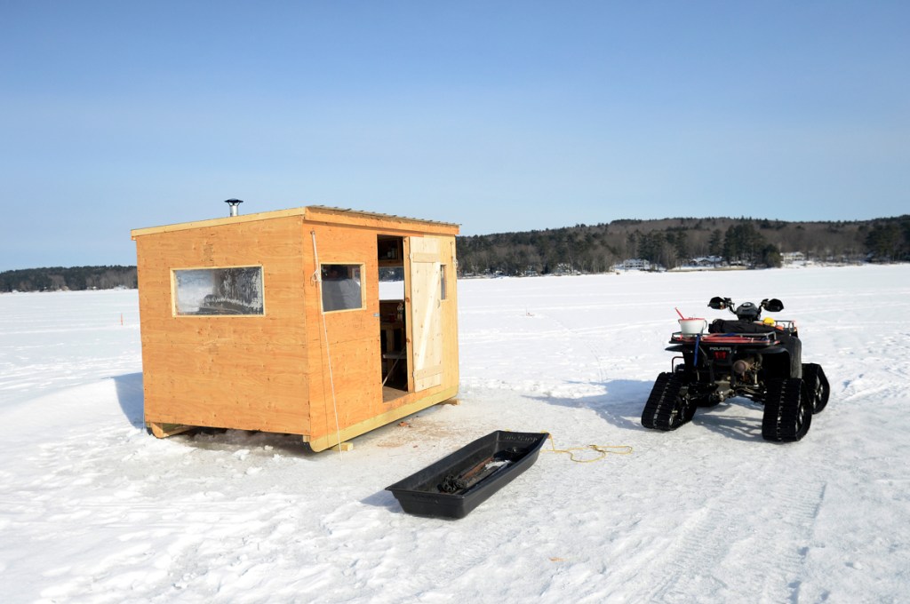 As pop-up shacks become more popular, more ice fishermen migrate to the  movable shanties