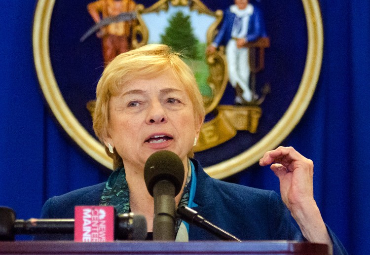 AUGUSTA, ME - JANUARY 10: Gov. Janet Mills speaks during a Survivor Speak USA news conference on Thursday January 10, 2019 in the Hall of Flags in the Maine State House in Augusta. (Staff photo by Joe Phelan/Staff Photographer)
