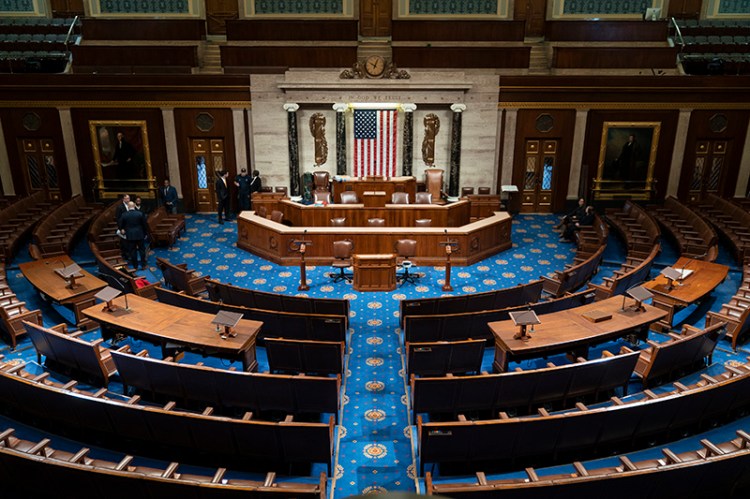 The chamber of the House of Representatives before convening for the first day of the 116th Congress with Democrats holding the majority on Jan. 3.