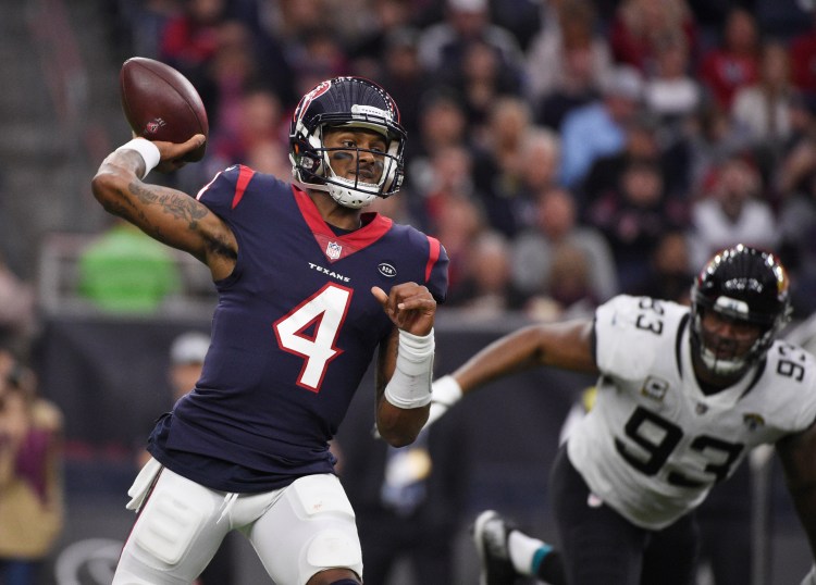 Deshaun Watson and the Houston Texans will take on the Indianapolis Colts in the wildcard round on Saturday.
