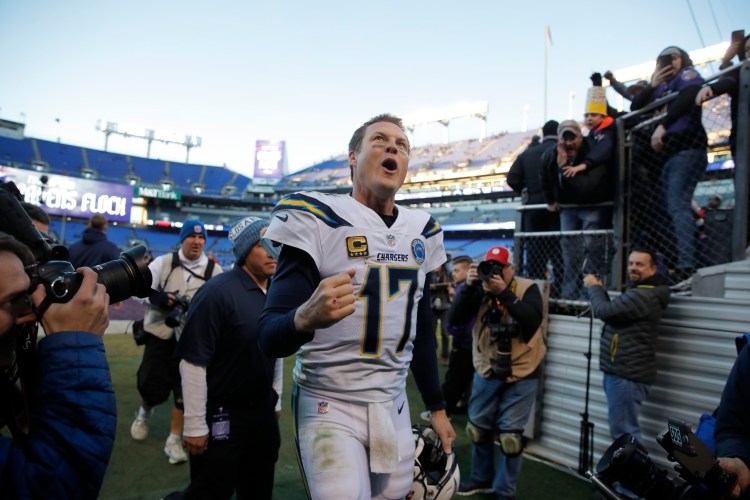 Philip Rivers and the Los Angeles Chargers will face the New England Patriots in the AFC divisional round on Sunday in Foxborough, Massachusetts.
