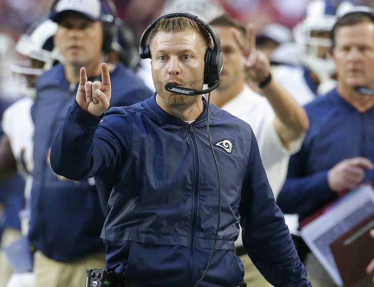 Coach Sean McVay leads the Los Angeles Rams into a divisional round game against the Dallas Cowboys on Saturday night. 