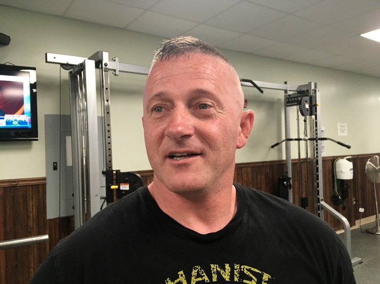 Richard Ojeda, shown at a gym in May 2018, is a retired Army paratrooper and West Virginia lawmaker who formalized his campaign for the presidency on Veterans Day 2018, stepped down from his state Senate seat. 