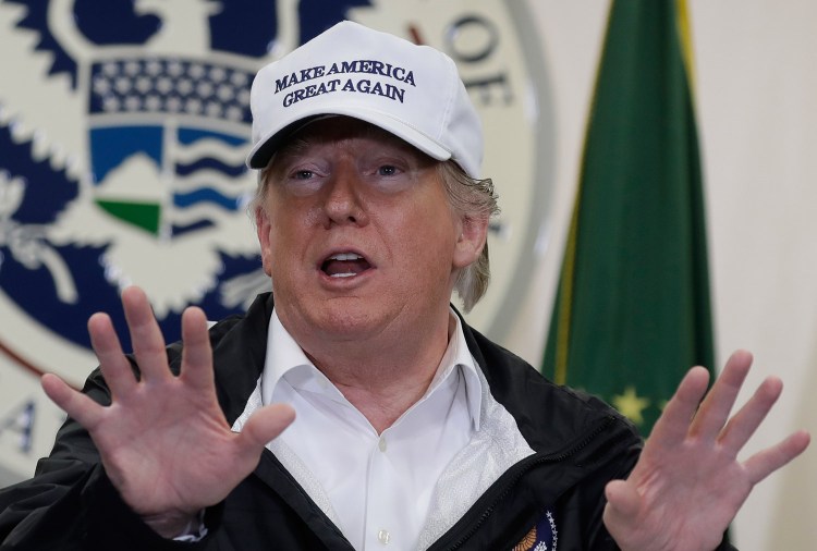 President Trump, who spoke On Jan. 10 during his visit to the southern border in McAllen, Texas, said that he has the right to build border walls through an emergency declaration but "I'm not going to do it so fast."