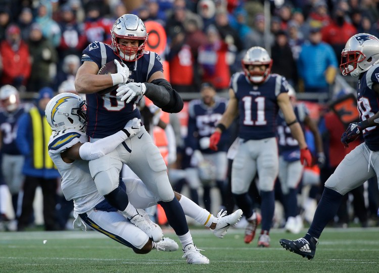 Patriots tight end Rob Gronkowski has heard the critics proclaim the dynasty is dead in New England. He just shrugs it off like he does defenders.