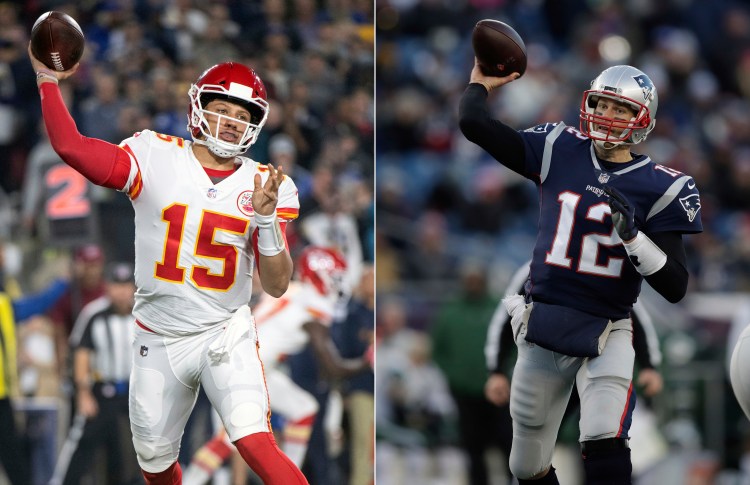 Patrick Mahomes is the hot shot younger and Tom Brady the grizzled veteran. The quarterbacks will lead the Kansas City Chiefs and the New England Patriots into the AFC championship game on Sunday.