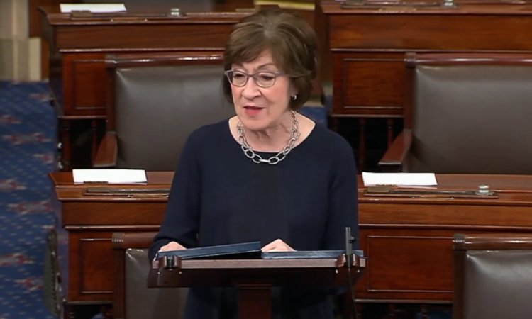 U.S. Sen. Susan Collins of Maine introduced legislation Monday on the floor of the Senate to protect taxpayers. Her bill proposes that the IRS give personal PIN numbers to taxpayers aimed at ensuring tax refunds go to taxpayers and not to criminals using stolen identification information. The move would save taxpayers billions of dollars every year, Collins said. (Submitted photo) 