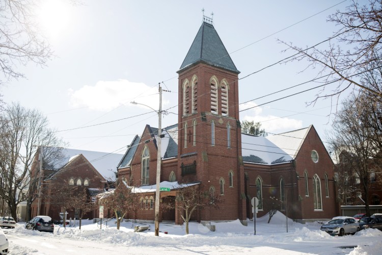 A foreclosure auction for the former Williston West Church at 32 Thomas St. in Portland's West End is on hold.